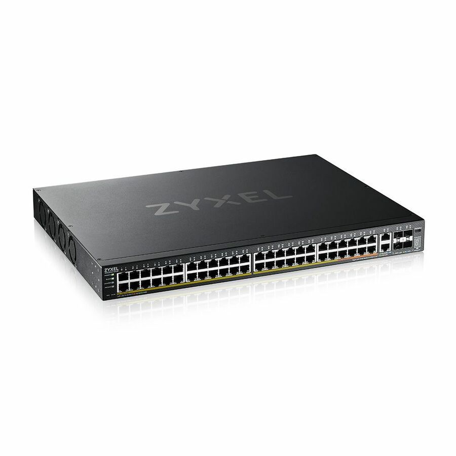 ZYXEL XGS2220-54HP 48-Port Gigabit L3 Managed and Nebula Pro Cloud Managed Switch | 40 PoE+ / 10 PoE++ Ports at 600W with 4 SFP+ 10G Uplinks and 2 10G Ethernet Ports