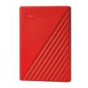 WD My Passport WDBPKJ0040BRD-WESN 4 TB Portable Hard Drive - External - Red