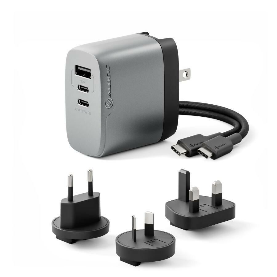 Alogic 3X67 Rapid Power 67W Multi-Country GaN Charger