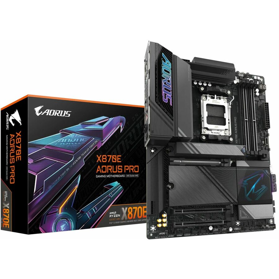 GIGABYTE X870E PRO Gaming Desktop Motherboard - AMD X870E Chipset - Socket AM5 - ATX