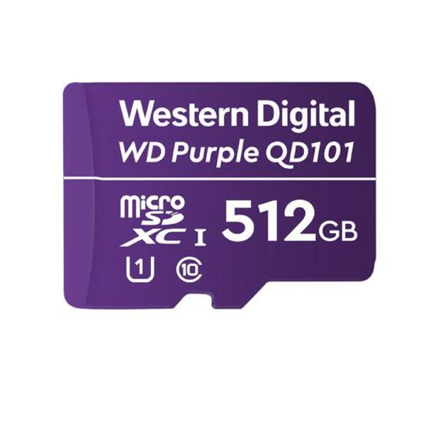 WD Purple 512 GB Class 10/UHS-I (U1) microSDXC
