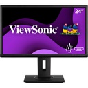 ViewSonic VG2440 24 Inch 1080p Monitor, VA Display for Smooth Home and Office Productivity, Advanced Ergonomics, HDMI, DisplayPort, VGA, and USB Inputs