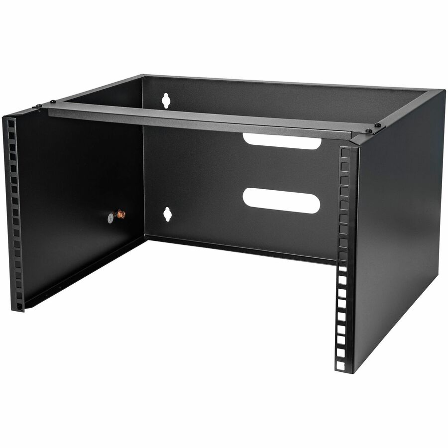 StarTech 6U Wall Mount Rack, 14in Deep, 19 inch Wall Mount Network Rack, Wall Mounting Patch Panel Bracket for Switch/IT Equipment