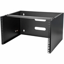 StarTech 6U Wall Mount Rack, 14in Deep, 19 inch Wall Mount Network Rack, Wall Mounting Patch Panel Bracket for Switch/IT Equipment