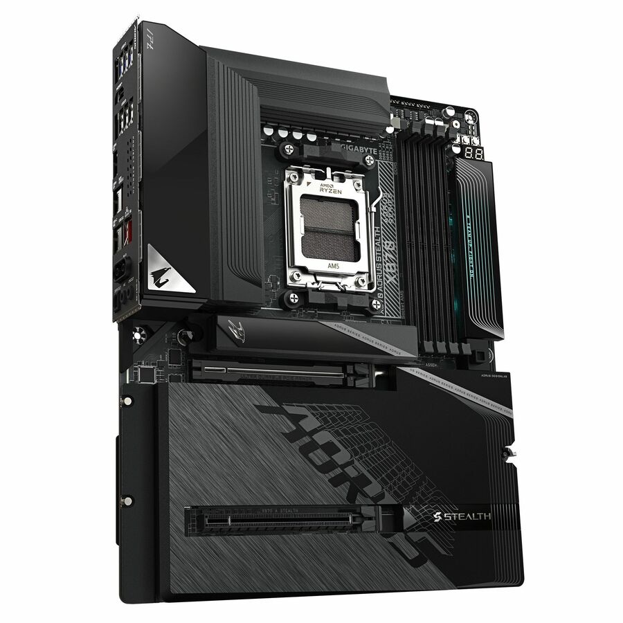 Aorus STEALTH X870 Gaming Desktop Motherboard - AMD X870 Chipset - Socket AM5 - ATX