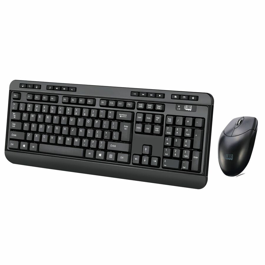 Adesso Antimicrobial Wireless Desktop Keyboard & Mouse