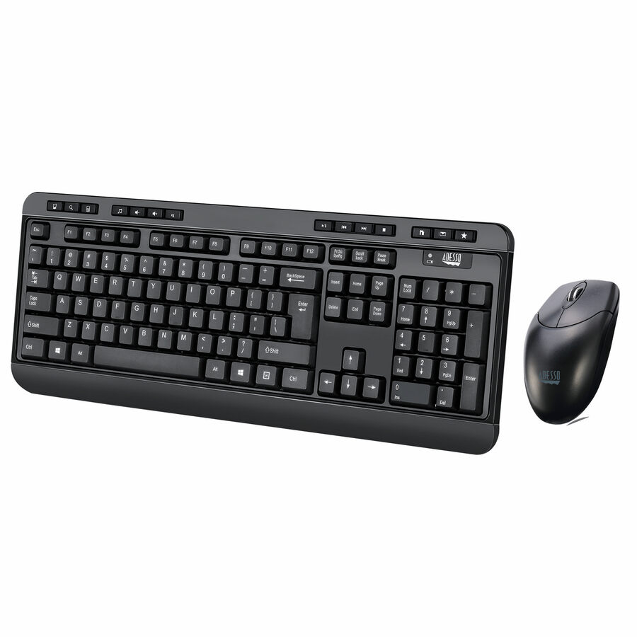 Adesso Antimicrobial Wireless Desktop Keyboard & Mouse