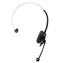 Adesso USB Single-Sided Headset with Adjustable Microphone- Noise Cancelling- Mono - USB - Wired - Over-the-head - 6 ft Cable -, Omni-directional Microphone - Black