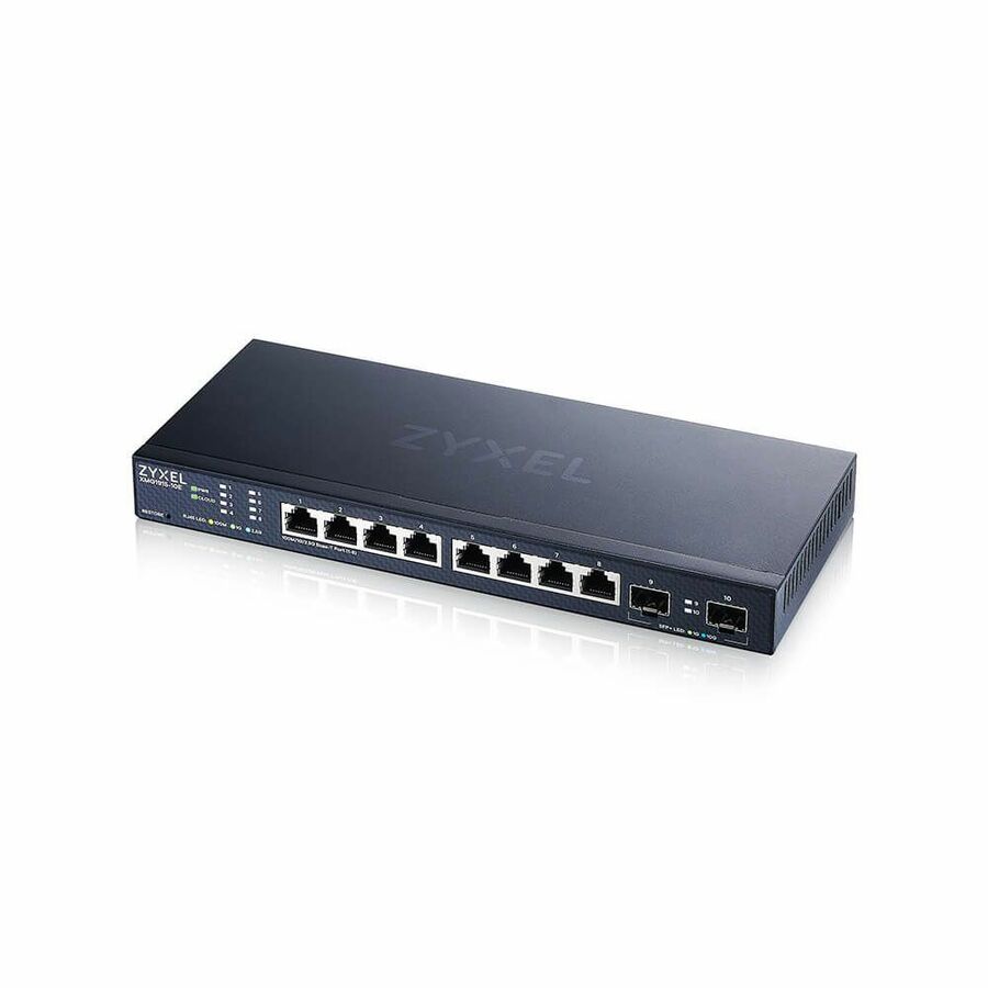 ZYXEL XMG1915-10E 8-Port 2.5G Multi-Gigabit Smart Nebula Cloud Managed Switch (Compact Design) with 2 10G SFP+ Uplinks | Fanless