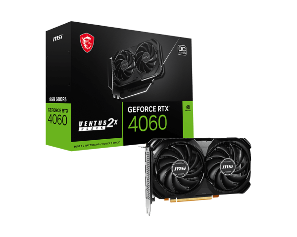 [34GeRTX4060] MSI VENTUS GEFORCE RTX 4060 2X NVIDIA 8 GB GDDR6