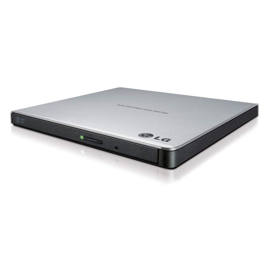 [09XDVDRWU2Slim-slvr-LG] LG GP65NS60 DVD-Writer - External - 1 - Retail - Silver