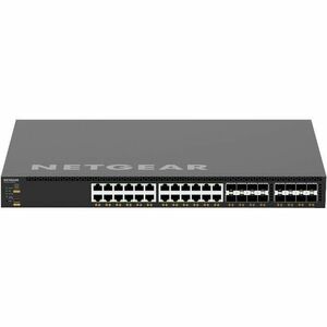 Netgear AV Line M4350-24X8F8V Ethernet Switch - 24 Ports - Manageable - 25 Gigabit Ethernet - 10GBase-T, 25GBase-X - 3 Layer Supported - Modular - 750 W Power Consumption - 290 W PoE Budget - Optical Fiber, Twisted Pair - PoE Ports - 1U - Rack-mountable, Table Top - Lifetime Limited Warranty