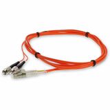 AddOn 5m LC to FC Orange OM1 Duplex OFNR (Riser-Rated) MMF Fiber Patch Cable