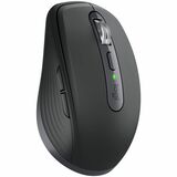 Logitech MX Anywhere 3S for Business - Wireless Mouse - Darkfield - Wireless - 33 ft - Bluetooth - Rechargeable - Graphite - USB Type C - 8000 dpi - 6 Button(s) - 4 Programmable Button(s) - Proprietary Battery Size Battery Supported - 1 Each