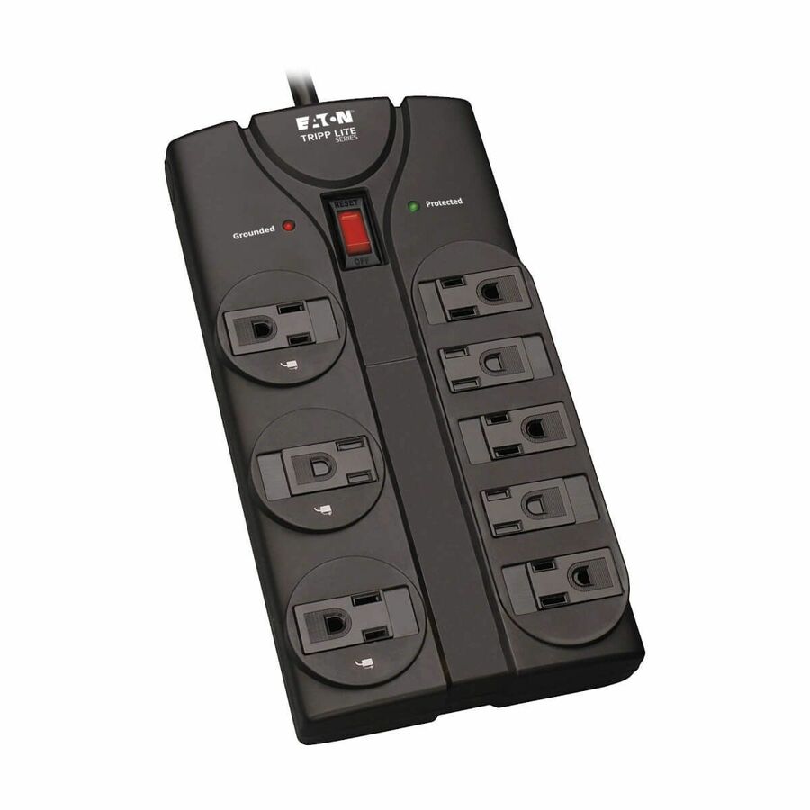 Tripp Lite by Eaton Protect It! 8-Outlet Surge Protector 8 ft. (2.43 m) Cord 1440 Joules Black Housing