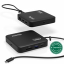 Plugable 7-in-1 USB C Docking Station Dual Monitor - Dual HDMI Dock is Compatible with Mac and Windows