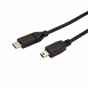 StarTech 6.6ft (2m) USB-C to Mini-USB Cable, Data Cord, USB 2.0, USB-C Data Transfer Cable