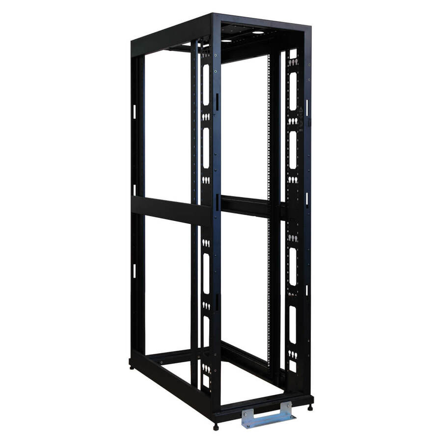 Tripp Lite by Eaton 42U SmartRack 4-Post Mid-Depth Open Frame Rack - no sides or doors
