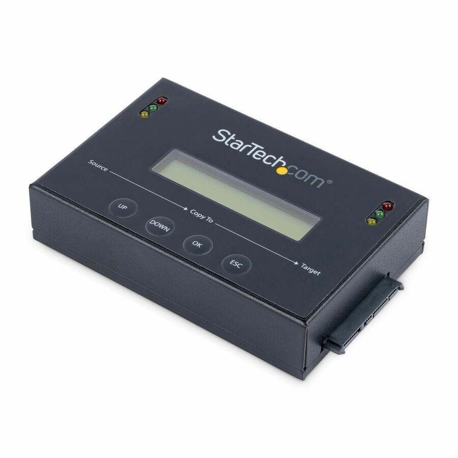 StarTech 1:1 Standalone Hard Drive Duplicator & Eraser, SATA HDD / SSD Disk Cloner / Copier / Wiper / Sanitizer, TAA Compliant