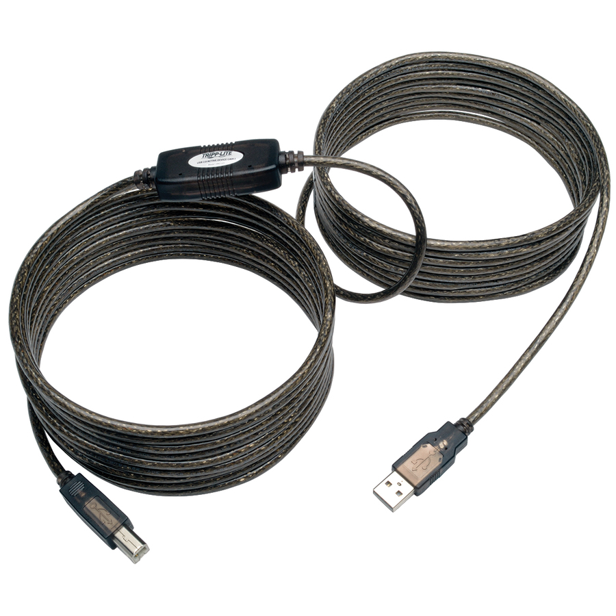 Eaton Tripp Lite Series USB 2.0 A to B Active Repeater Cable (M/M), 25 ft. (7.62 m)