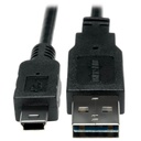 Eaton Tripp Lite Series Universal Reversible USB 2.0 Converter Adapter Cable (Reversible A to 5Pin Mini B M/M), 1 ft. (0.31 m)