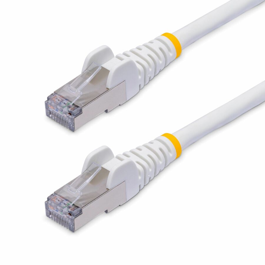 StarTech 50ft White CAT8 Ethernet Cable, Snagless RJ45, 25G/40G 2000MHz, 100W PoE, S/FTP, 26AWG Pure Bare Copper, LSZH Network Patch Cord
