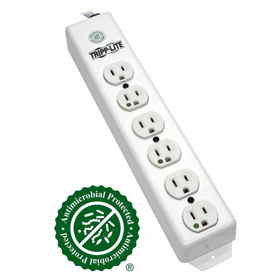 Tripp Lite by Eaton Safe-IT Medical-Grade Power Strip UL 1363 6x Hospital-Grade Outlets Antimicrobial 6 ft. Cord