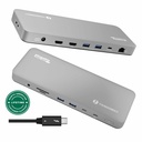 Plugable Thunderbolt 4 Dock for M4 MacBook Air & Pro: 100W Charging Driverless Laptop Docking Station