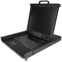 StarTech Rackmount KVM Console - 1U 17" LCD Monitor Single Port VGA KVM Server Rack Drawer includes Cables & Hardware - USB Support