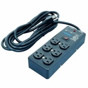 Furman Pro Plugs SS-6B 6-Outlet Power Conditioner Block with Surge Protection & EMI/RFI Filtration