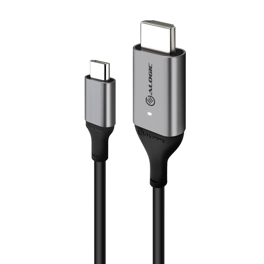 Alogic USB-C (Male) to HDMI (Male) Cable - Ultra Series - 4K 60Hz - Space Grey - 2m