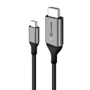 Alogic USB-C (Male) to HDMI (Male) Cable - Ultra Series - 4K 60Hz - Space Grey - 2m