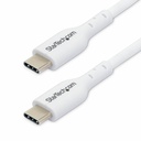 StarTech 10ft (3m) USB-C Charging Cable, Charge & Sync, 60W (3A) PD, USB 2.0 Laptop Charger Cable, TPE Jacket - USB C Charging Cord