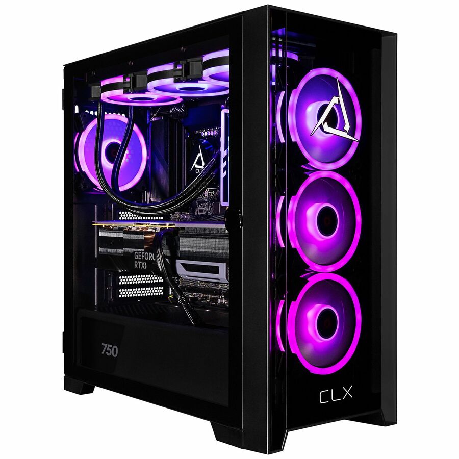CLX SET TGMSETRTA5302BM Gaming Desktop Computer - AMD Ryzen 7 7800X3D - 32 GB - 2 TB SSD - Mid-tower - Black