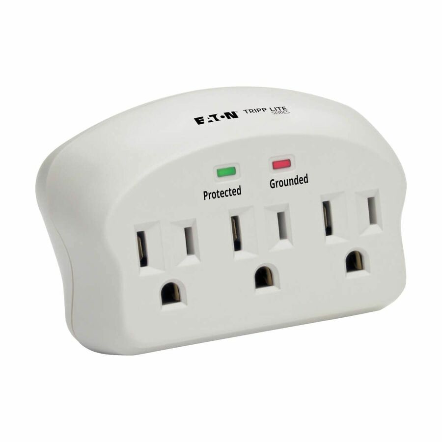 Eaton Tripp Lite Series Protect It! 3-Outlet Surge Protector, Direct Plug-In, 660 Joules, 2 Diagnostic LEDs