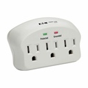 Eaton Tripp Lite Series Protect It! 3-Outlet Surge Protector, Direct Plug-In, 660 Joules, 2 Diagnostic LEDs
