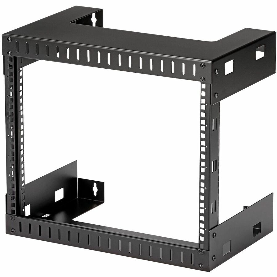 StarTech 2-Post 8U Heavy-Duty Wall-Mount Network Rack, 19" Open Frame Server Rack, 12" Deep, Wall Mount Data Rack for IT Equipment