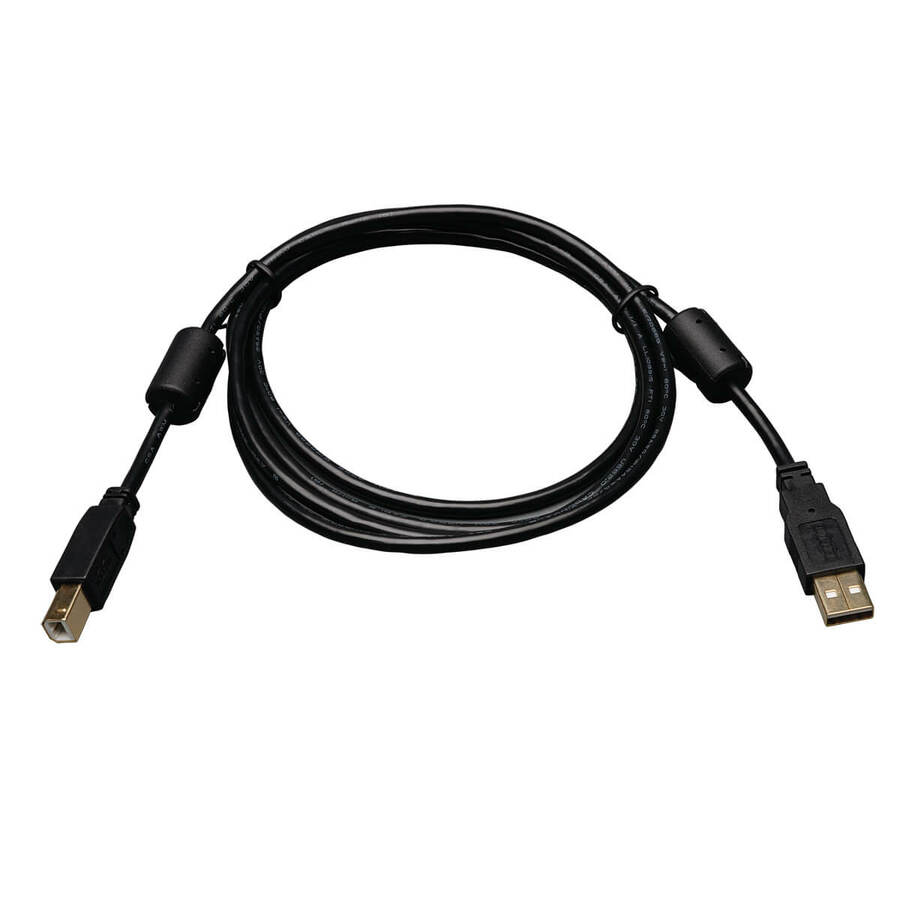 Eaton Tripp Lite Series USB 2.0 A to B Cable with Ferrite Chokes (M/M), 6 ft. (1.83 m)