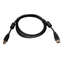 Eaton Tripp Lite Series USB 2.0 A to B Cable with Ferrite Chokes (M/M), 6 ft. (1.83 m)