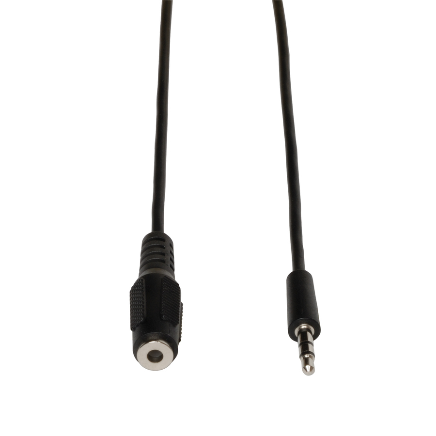 Eaton Tripp Lite Series 3.5mm Mini Stereo Audio Extension Cable for Speakers and Headphones (M/F), 6 ft. (1.83 m)