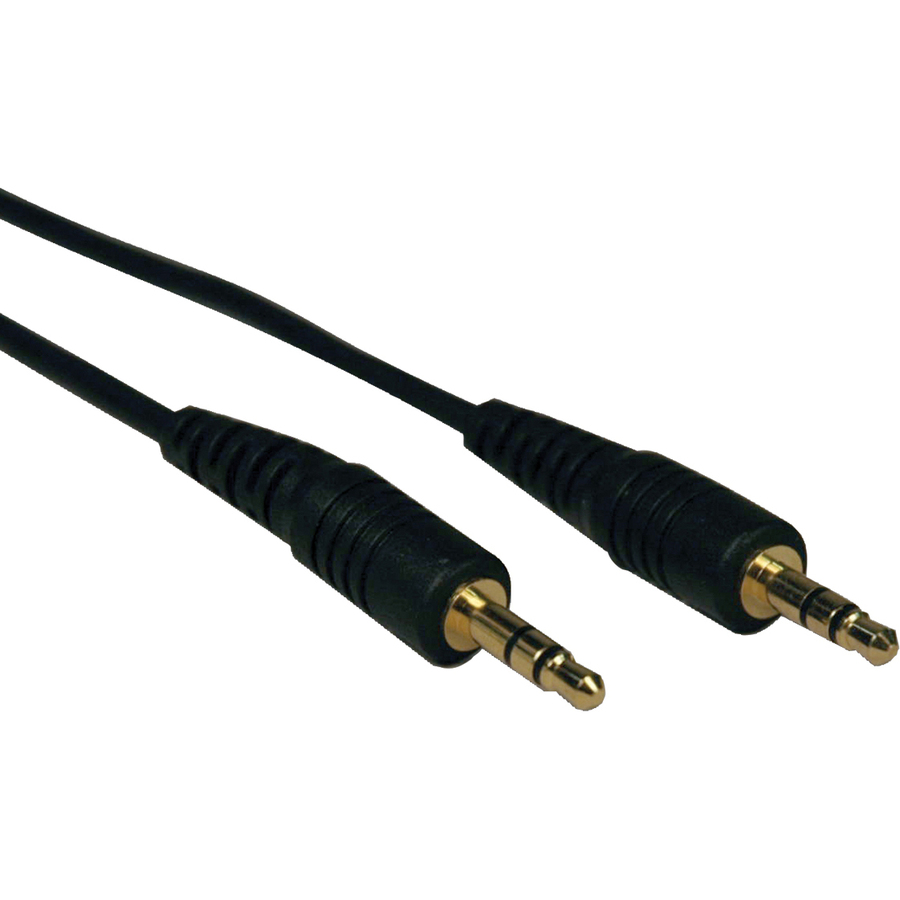 Eaton Tripp Lite Series 3.5mm Mini Stereo Audio Cable for Microphones, Speakers and Headphones (M/M), 6 ft. (1.83 m)