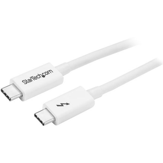 StarTech 6.6ft (2m) Thunderbolt 3 Cable, 20Gbps, 100W PD, 4K Video, Thunderbolt-Certified, Compatible w/ TB4/USB 3.2/DisplayPort