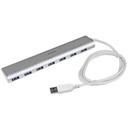 StarTech 7-Port USB Hub, USB A to 7x USB-A Ports, USB 5Gbps, Self-Powered, Portable Laptop USB 3.0 Hub Expansion with Power Supply
