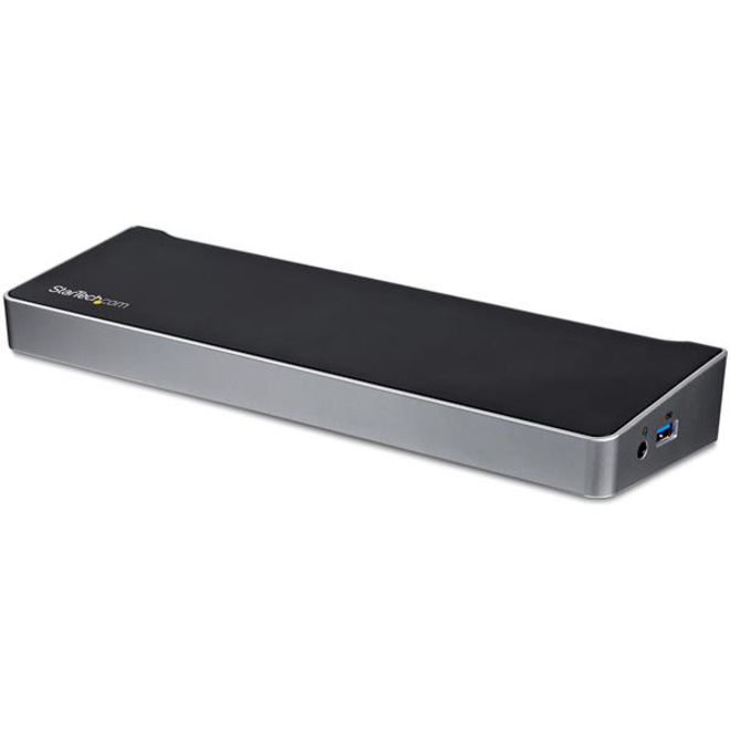 StarTech Triple Monitor USB 3.0 Docking Station for Laptops, Mac & Windows, USB Fast Charge Port, Up to 4K, USB3DOCKH2DP, TAA
