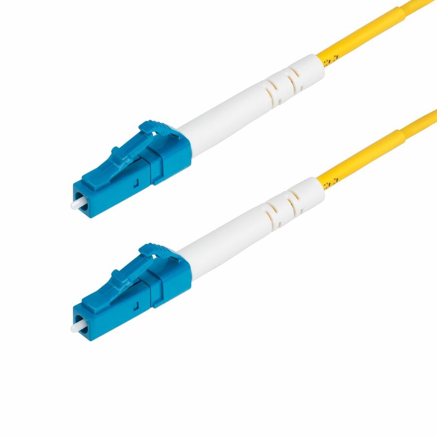 StarTech 1m (3.3ft) LC to LC (UPC) OS2 Single Mode Simplex Fiber Optic Cable, 9/125, 40G/100G, Low Insertion Loss, LSZH Jumper Cord