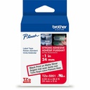 Brother Genuine P-touch TZeS951 BK on MATTE SLV Label Tape, Strong Adhesive Lam., 24mmX8m