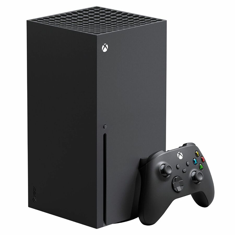 Microsoft Xbox Series X Gaming Console, Game Pad Supported - Wireless - Black - AMD Custom RDNA 2 - 2160p - Linear PCM, Dolby Digital, Dolby TrueHD with Atmos, DTS 5.1 - Ultra HD Blu-ray Player - 1 TB HDD - Gigabit Ethernet - Wireless LAN - HDMI - USB