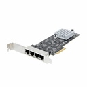 StarTech 4-Port 2.5G NBASE-T PCIe Network Card, Computer Network Card Interface, Intel® I225-V, Quad-Port Ethernet, Multi-Gigabit NIC