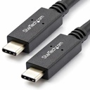 StarTech 3.3ft (1m) USB-C Cable, USB 10Gbps, 100W (5A) PD, 8K 60Hz / 4K 144Hz DP Alt Mode, USB-IF Certified - Thunderbolt Compatible