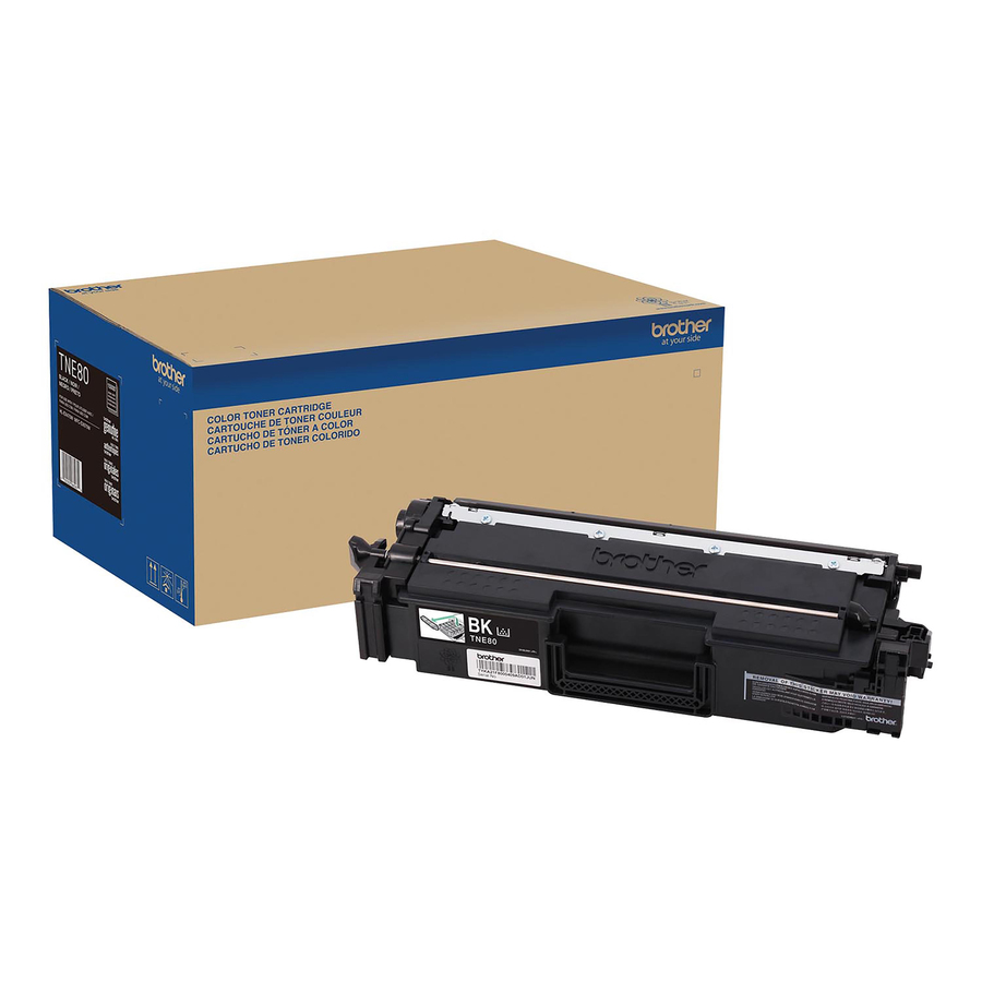 Brother TNE80BK Original Super High (XXL Series) Yield Laser Toner Cartridge - Black - 1 Each